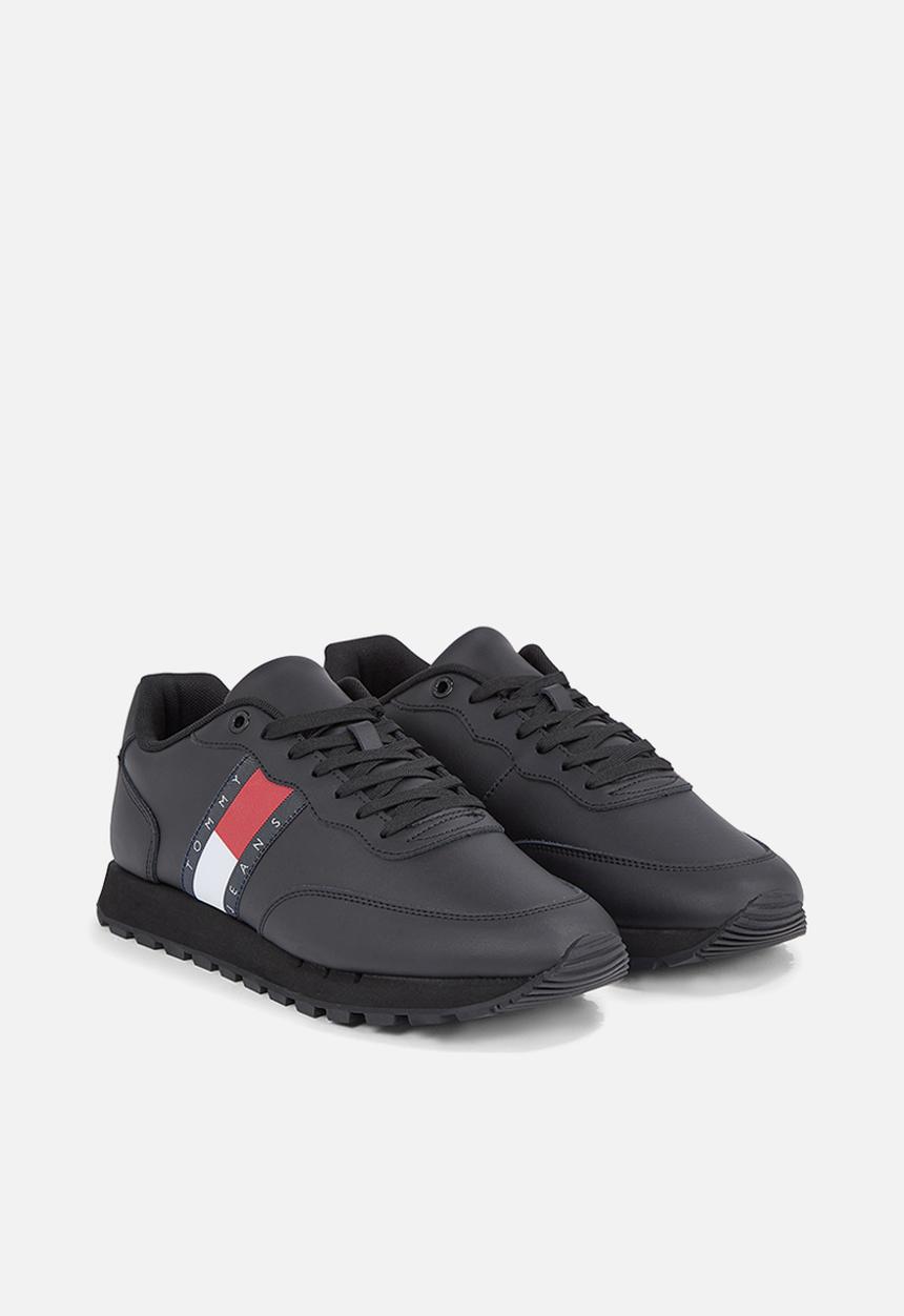 Tommy Hilfiger - Leather runner tjm ess - triple black
