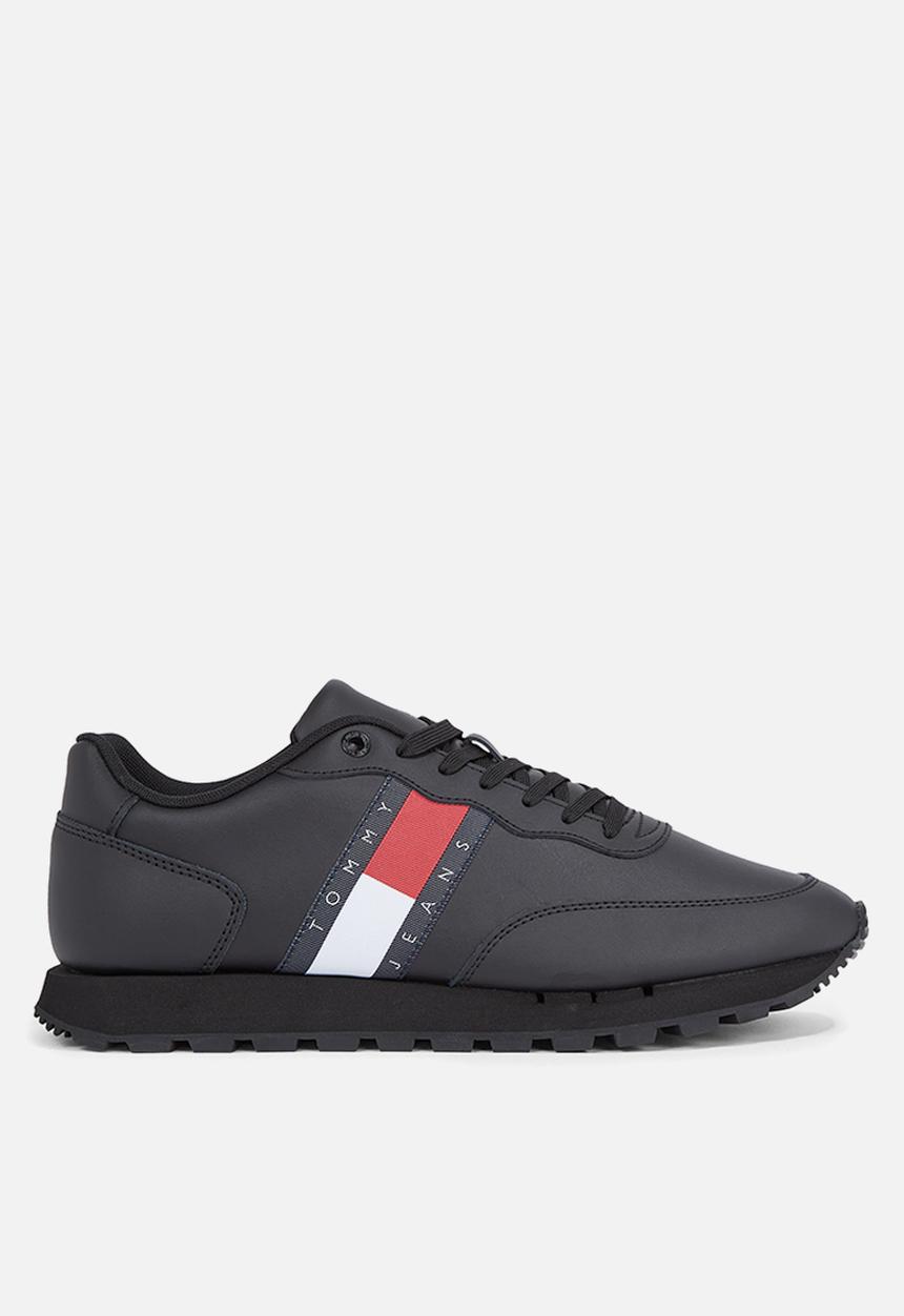 Tommy Hilfiger - Leather runner tjm ess - triple black