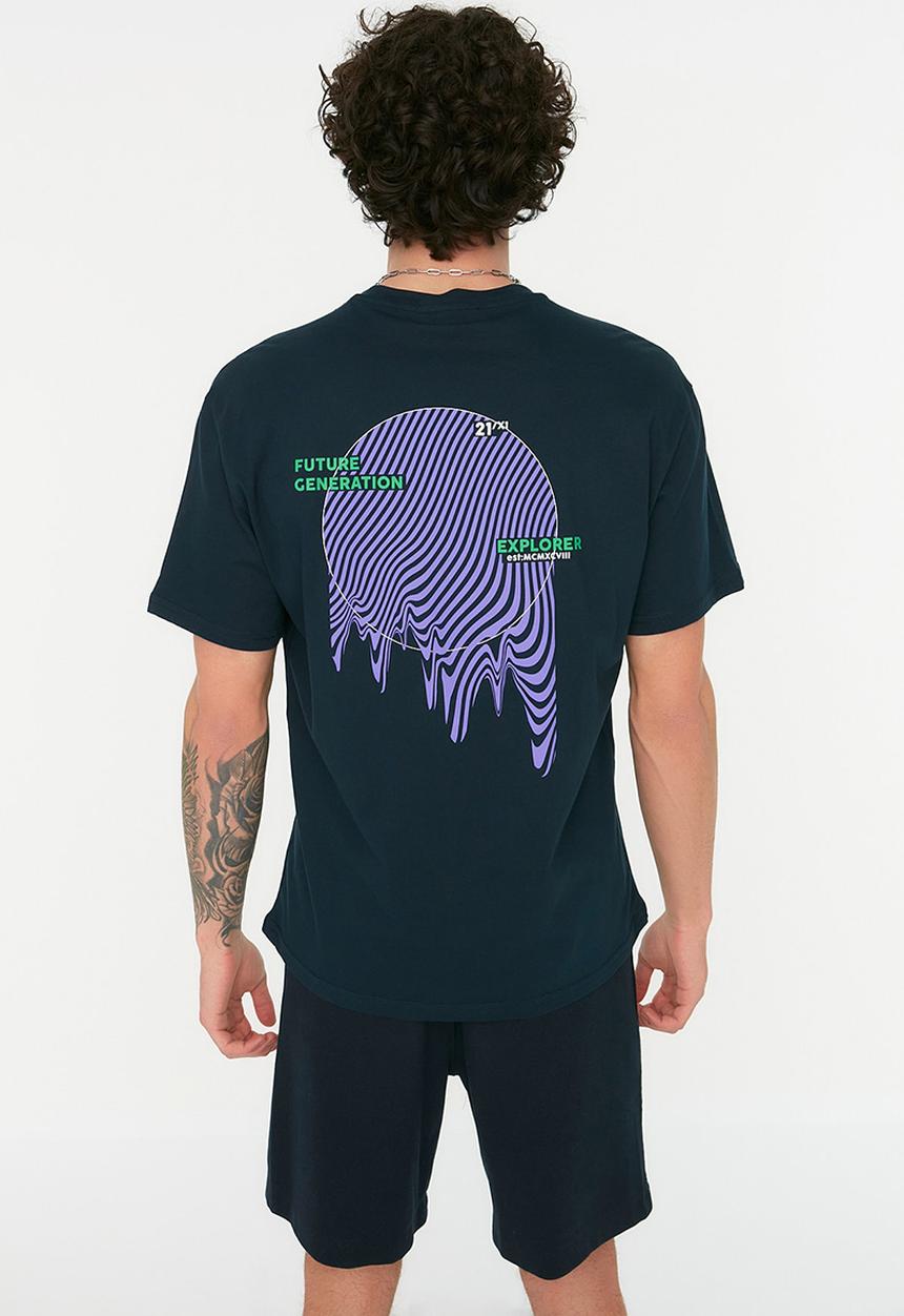 Trendyol - Future generation explorer T-shirt - navy