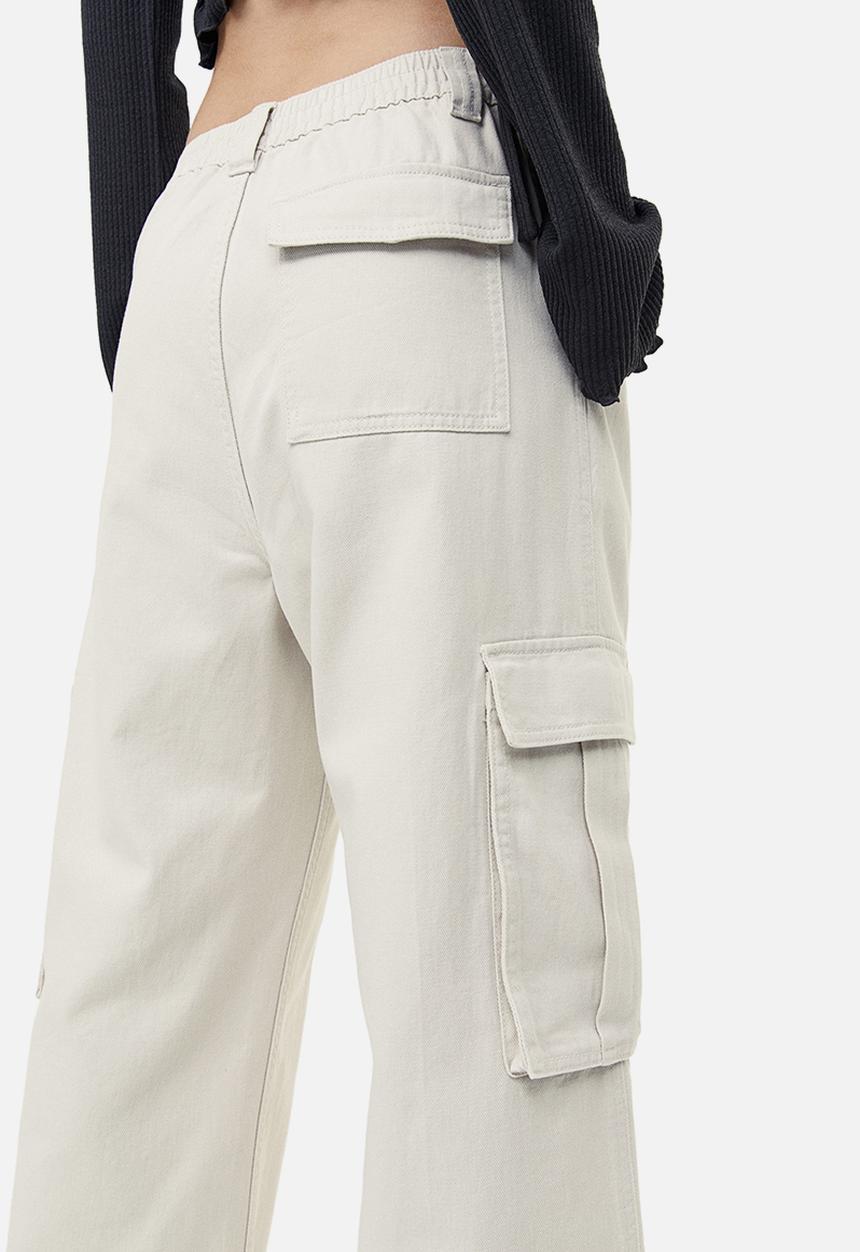 H&M - Twill cargo trousers - light beige