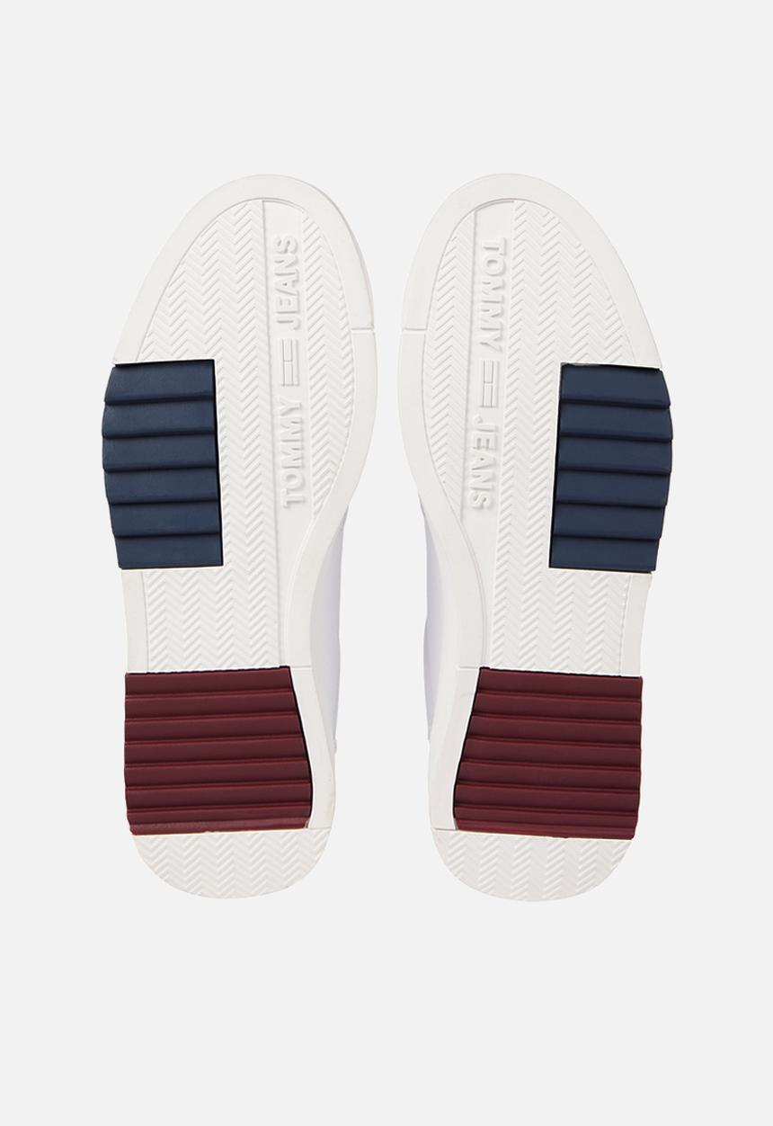 Tommy Hilfiger - Basket leather tjm ess - white