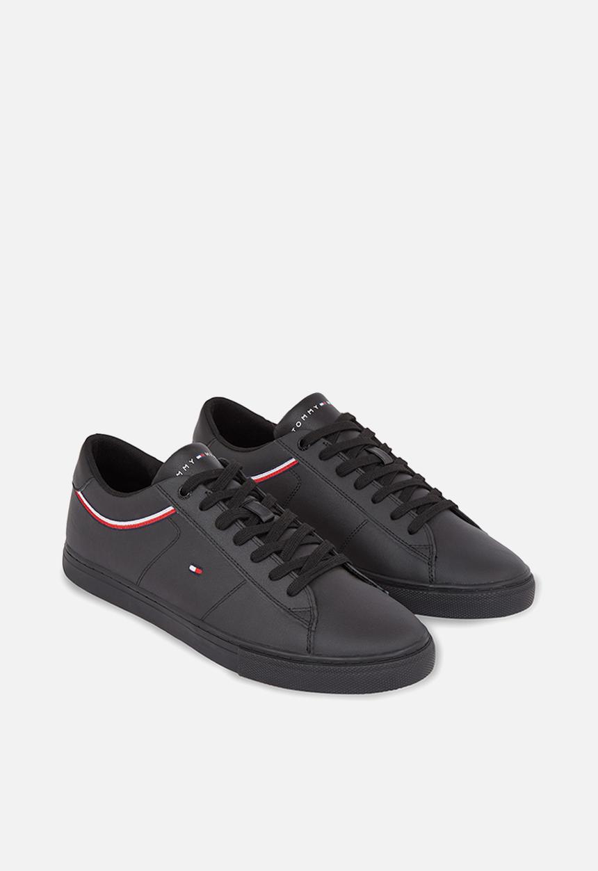 Tommy Hilfiger - Essential leather sneaker detail - black