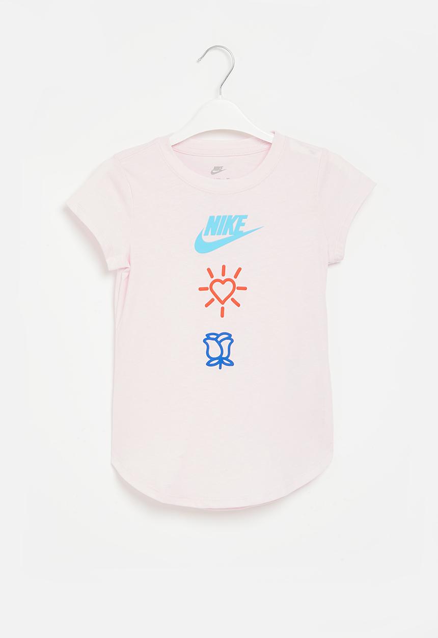 Nike - Nkg love icon stack tee - pink foam