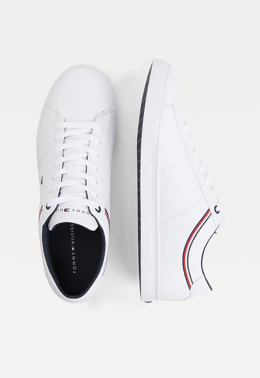 Tommy Hilfiger - Essential leather sneaker detail - white
