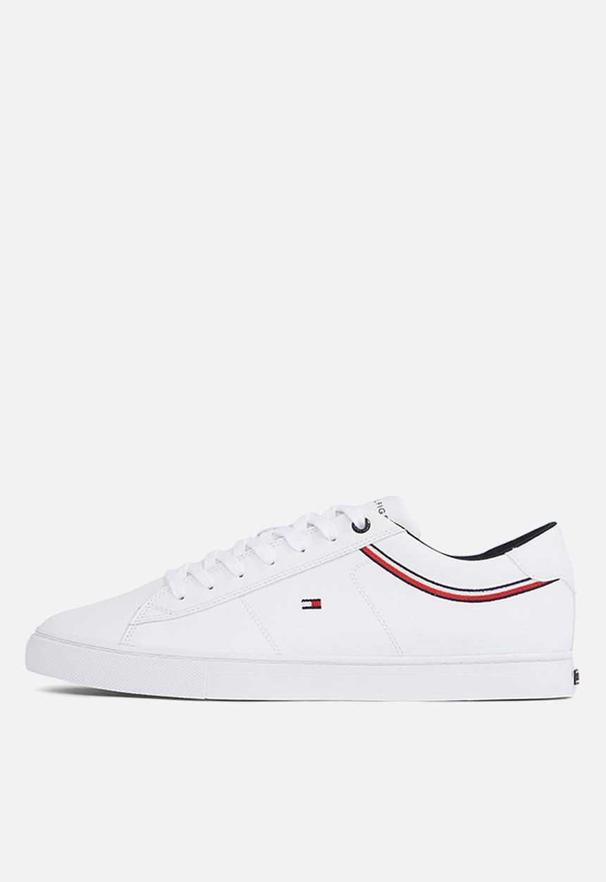 Tommy Hilfiger - Essential leather sneaker detail - white