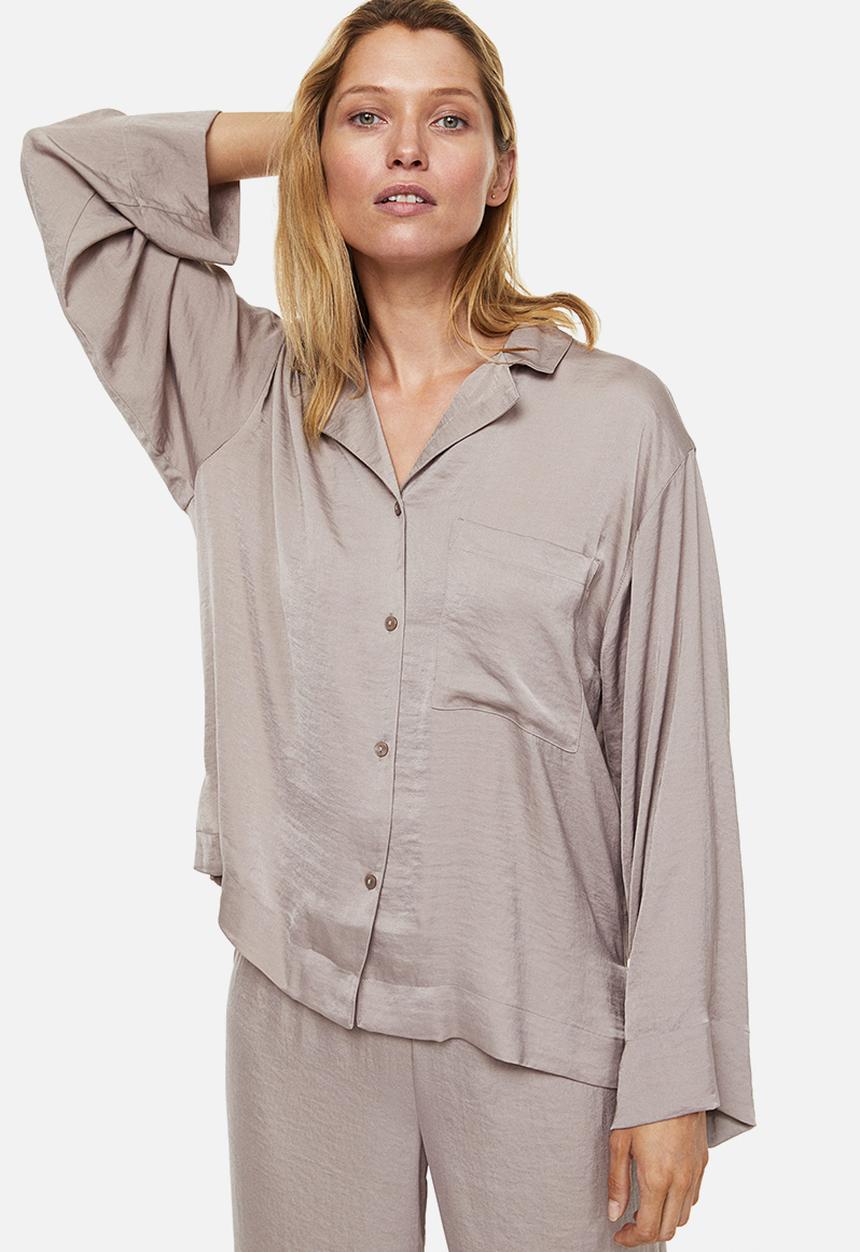 H&M - Satin pyjamas - beige