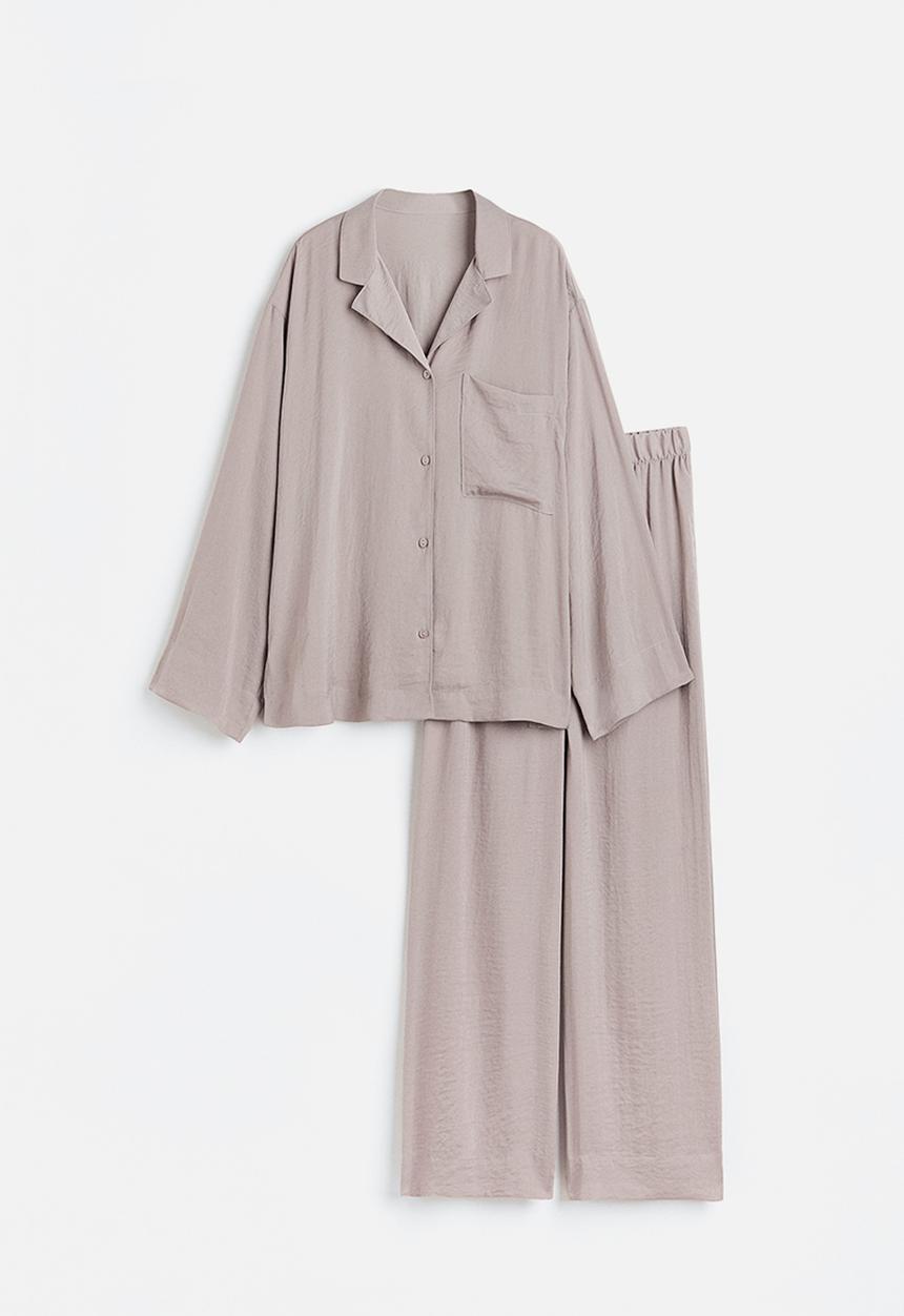 H&M - Satin pyjamas - beige