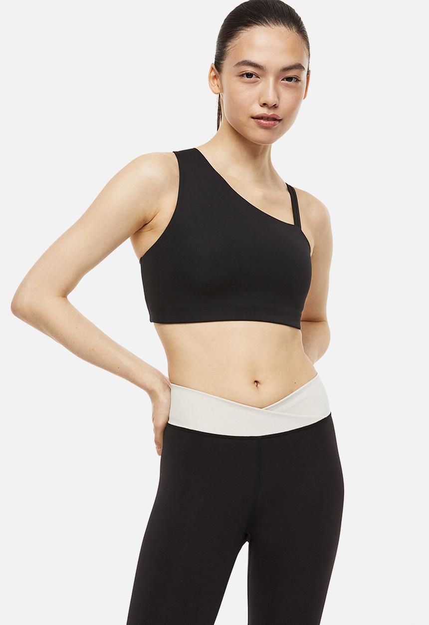 H&M - Drymove™ light support sports bra - black