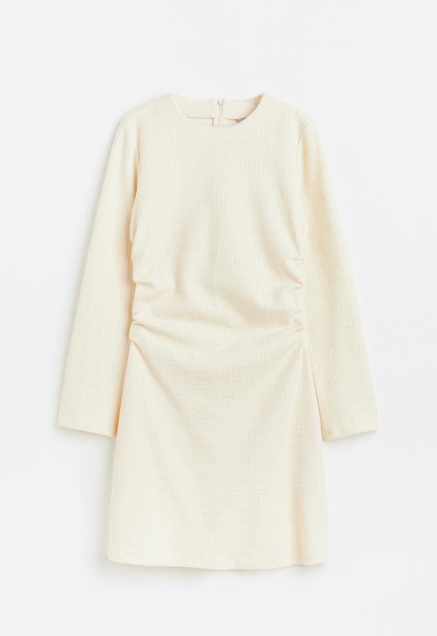 H&M - Bouclé dress - light beige