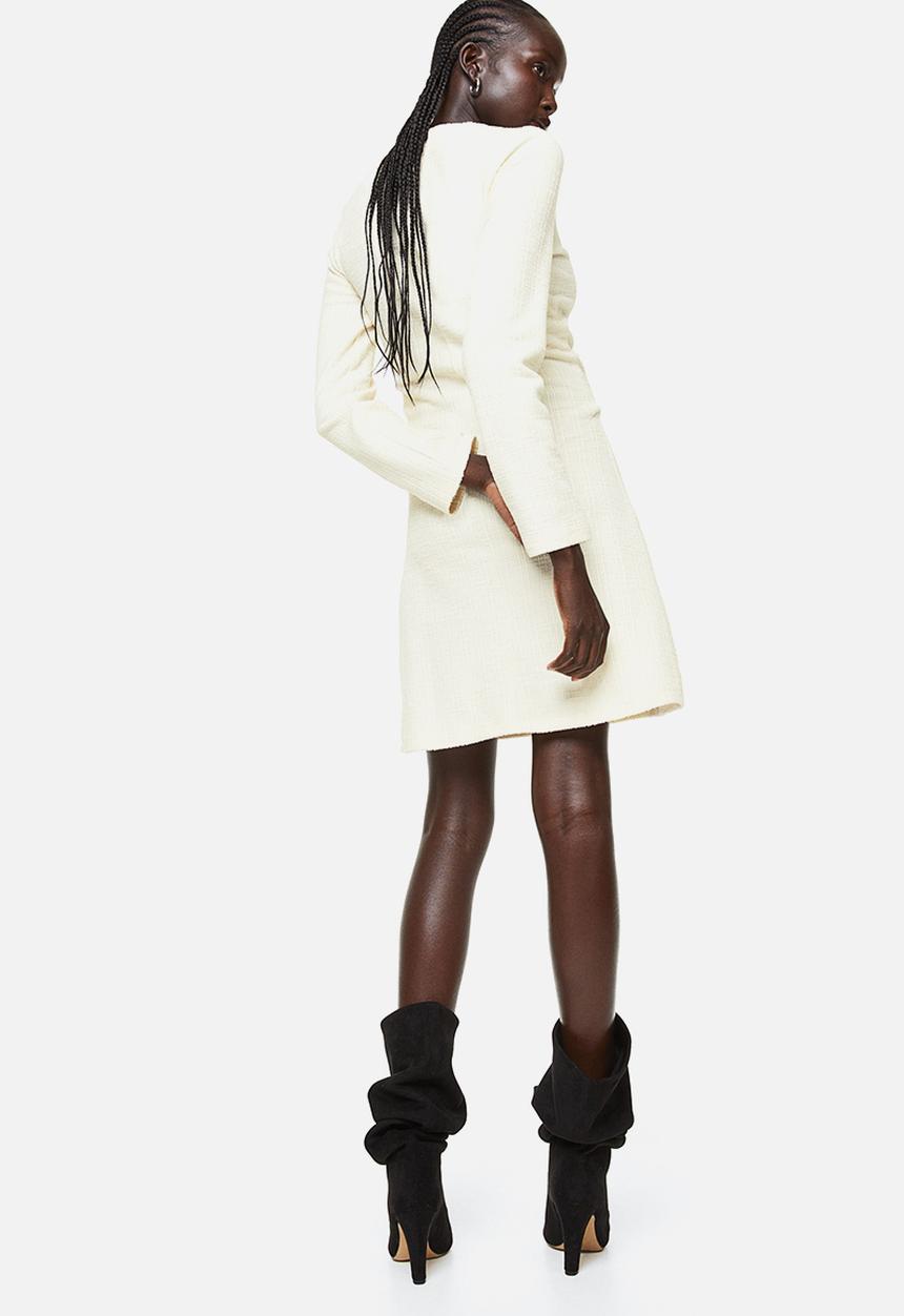 H&M - Bouclé dress - light beige