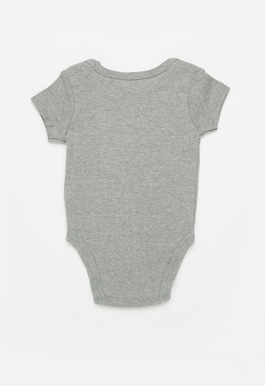 Nike - Nkn mini me 3 pack bodysuit - dk grey heather