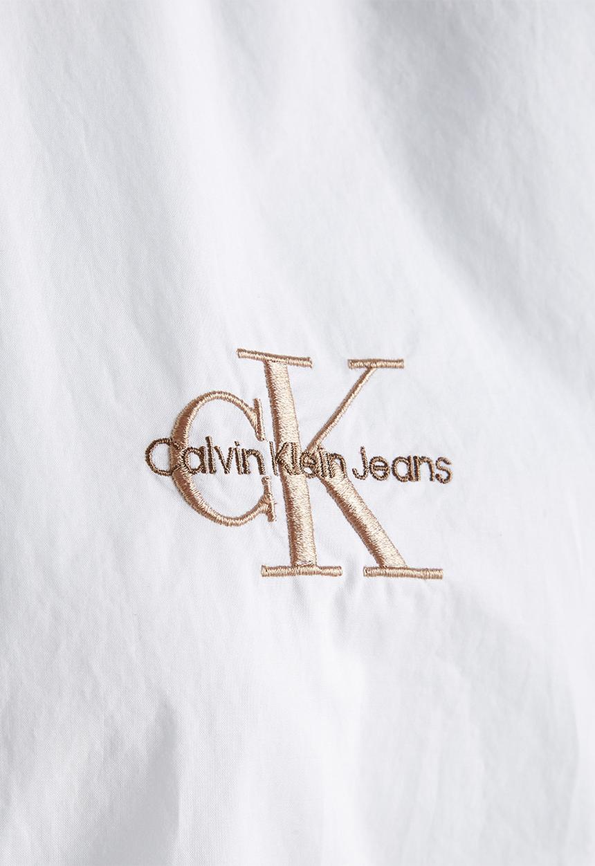 Calvin Klein - Monologo relaxed shirt - bright white