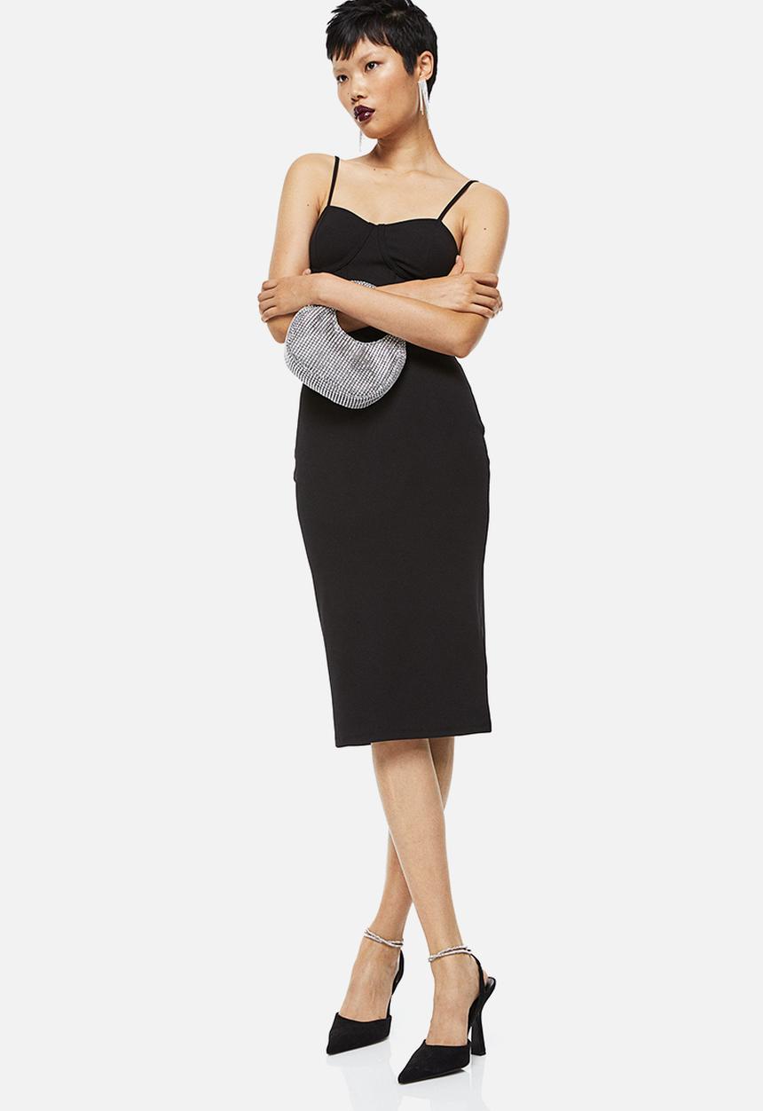 H&M - Jersey bodycon dress - black