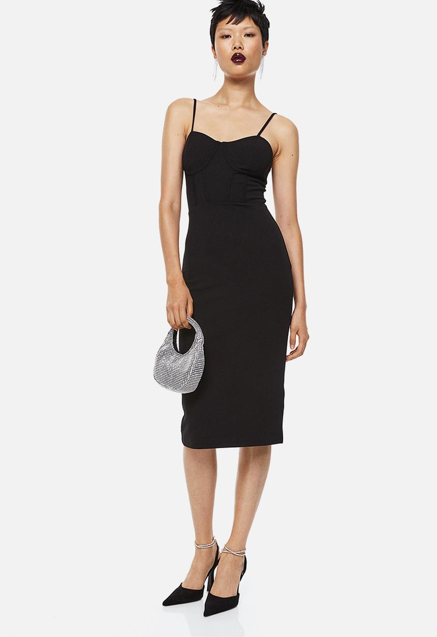H&M - Jersey bodycon dress - black