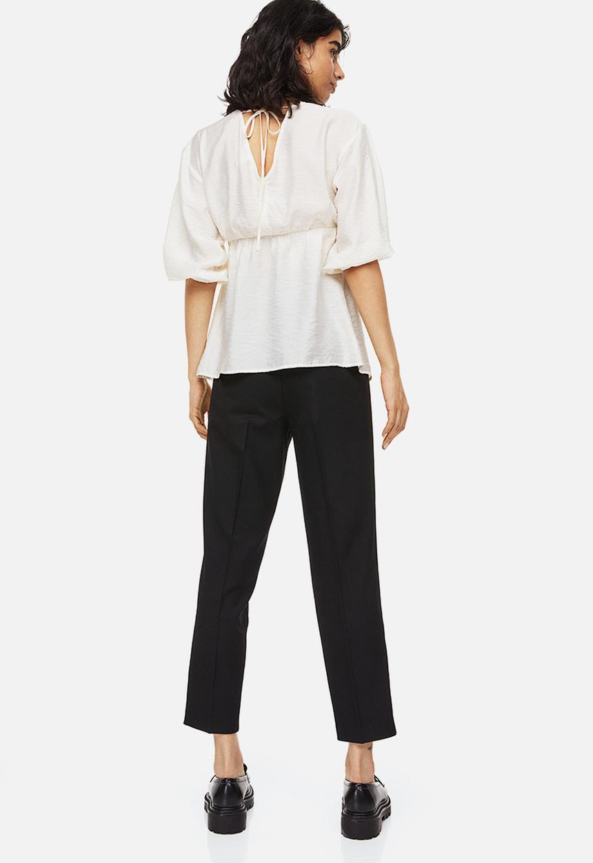 H&M - Mama ankle-length cigarette trousers - black