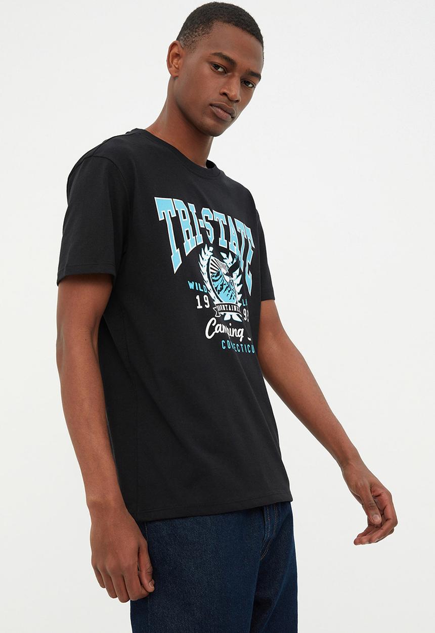 Trendyol - Tri-state graphic tee - black