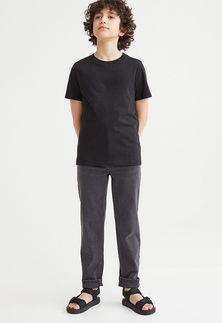 H&M - Cotton T-shirt - black