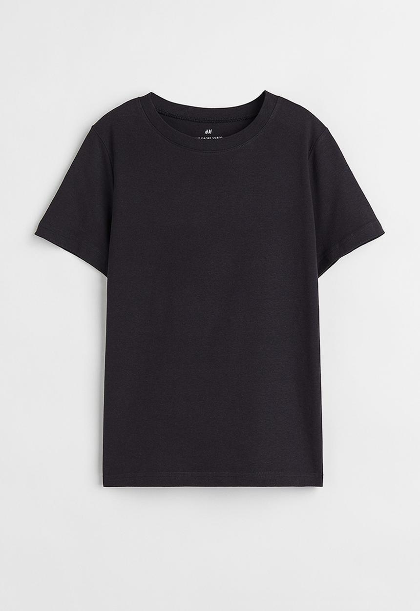 H&M - Cotton T-shirt - black