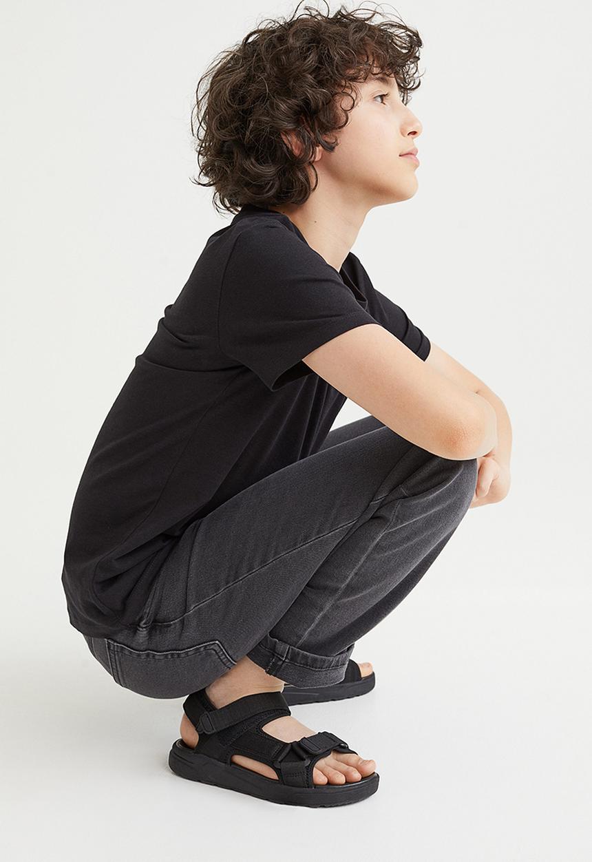 H&M - Cotton T-shirt - black