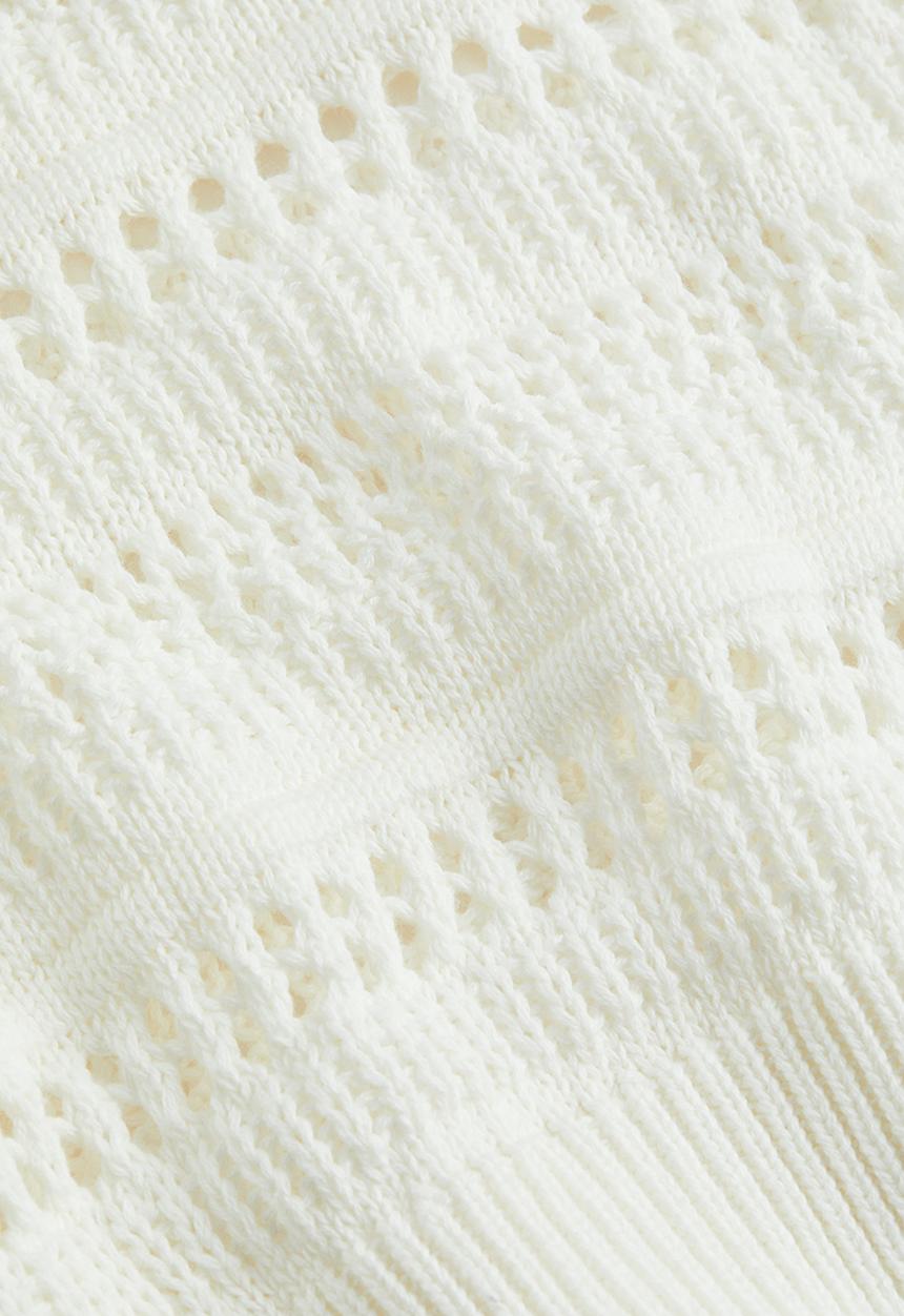 H&M - Crochet-look jumper - white