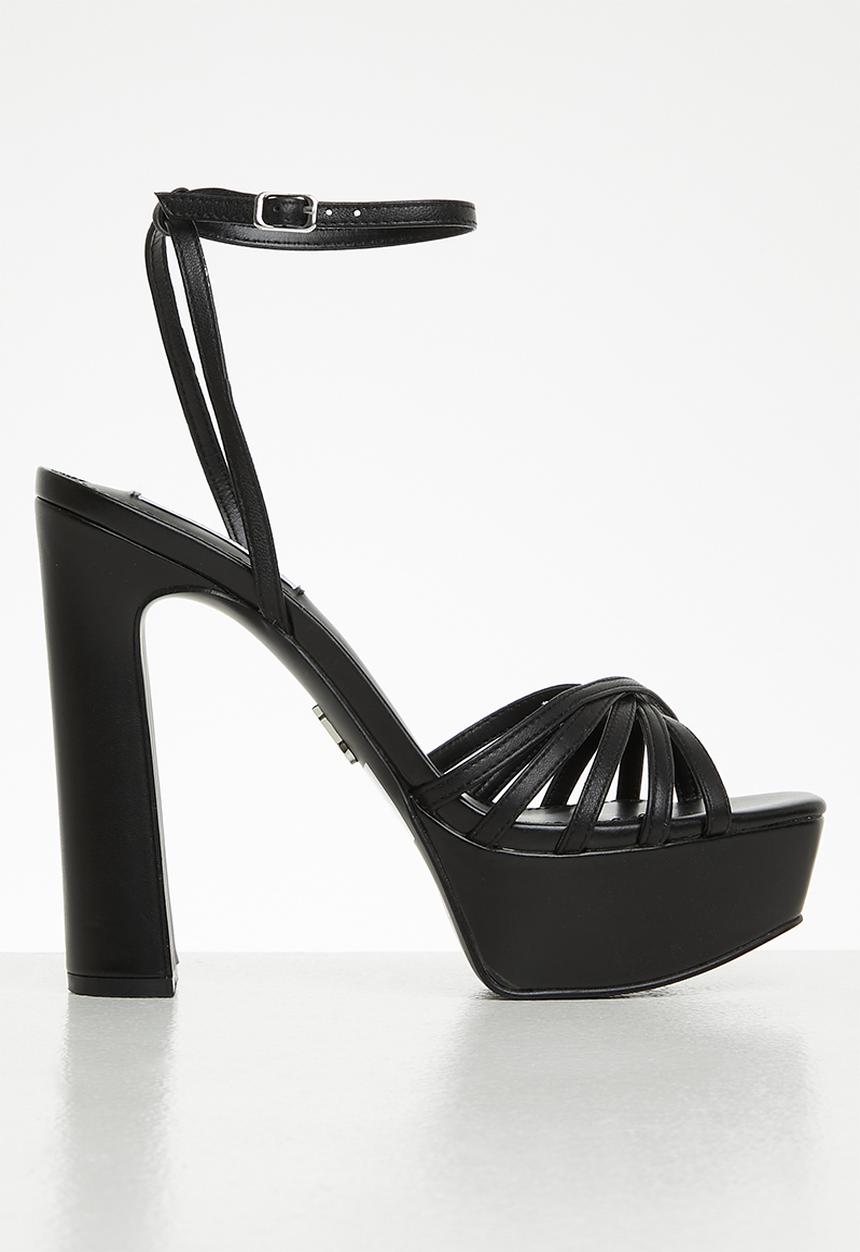 Steve Madden - Diamante platform heel - black