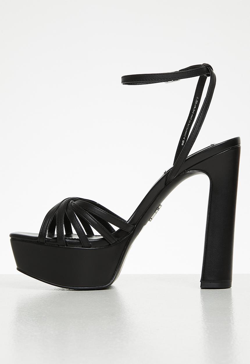 Steve Madden - Diamante platform heel - black