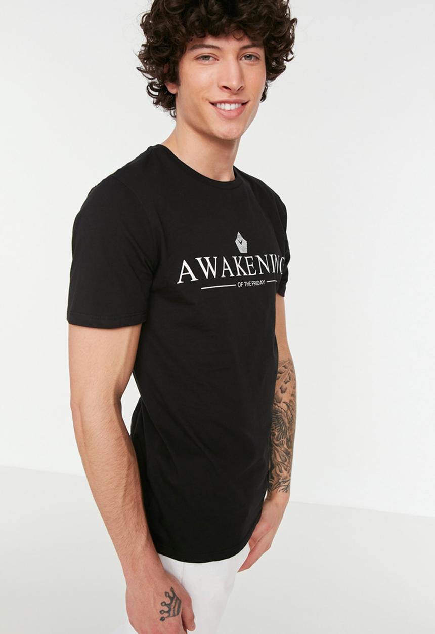 Trendyol - Awakening T-shirt - black
