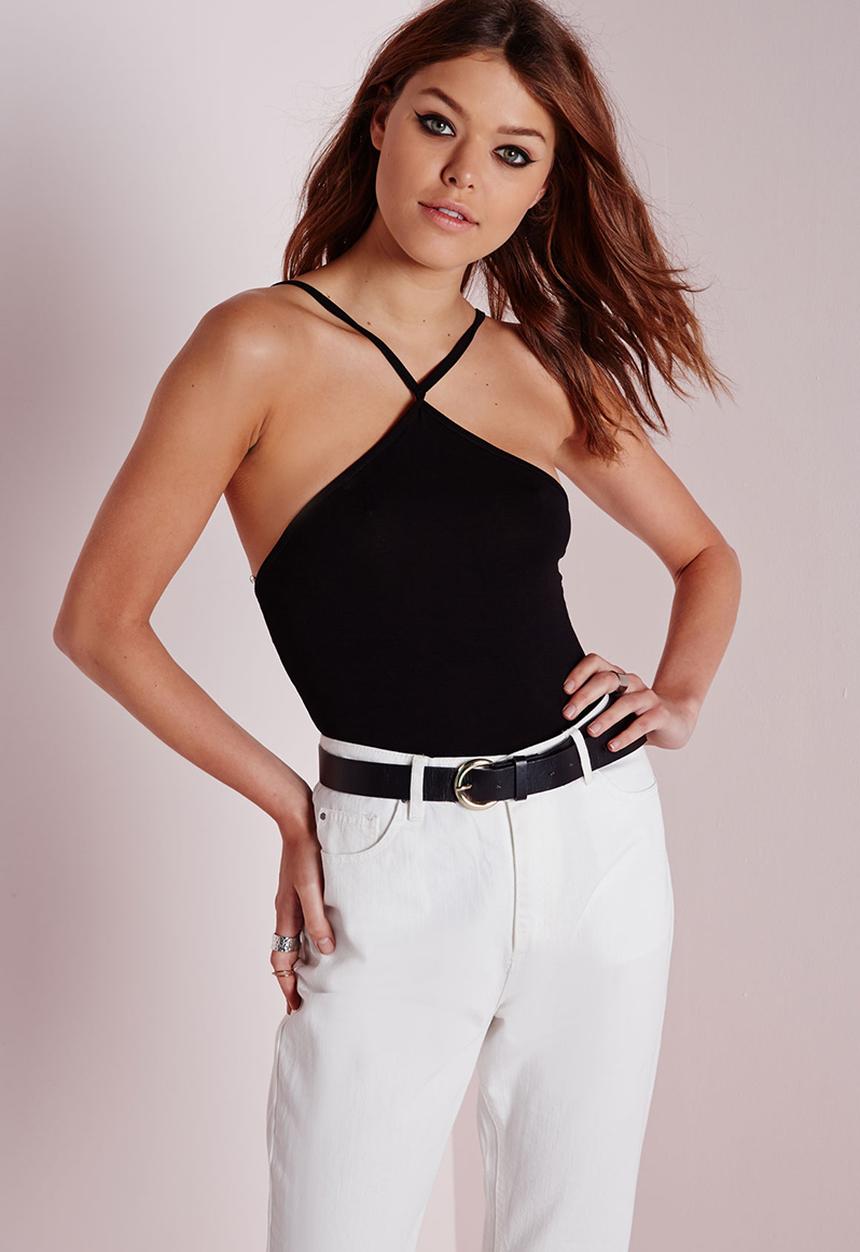 Missguided - Triangle Neckline Bodysuit