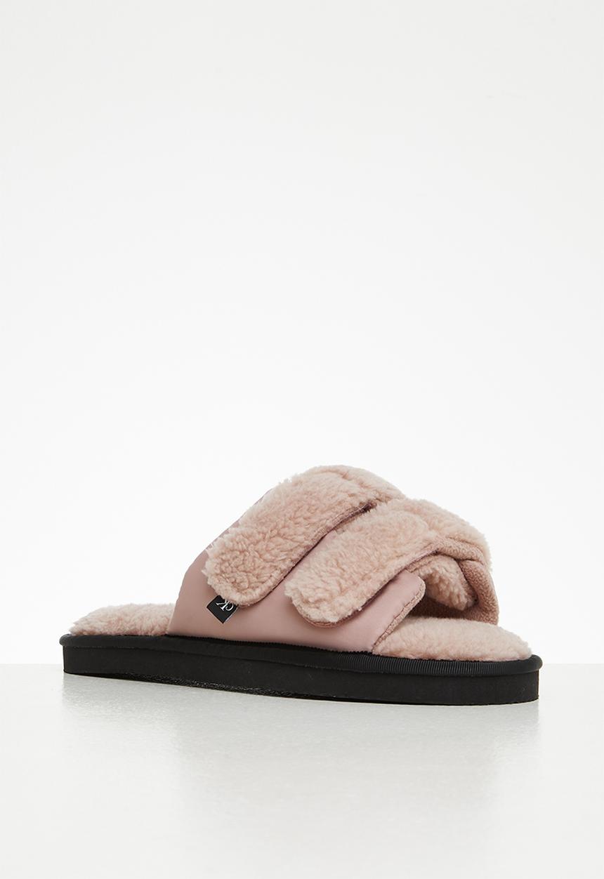 Calvin Klein - Home slide velcro shearling - adobe rose