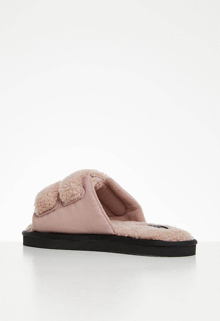 Calvin Klein - Home slide velcro shearling - adobe rose