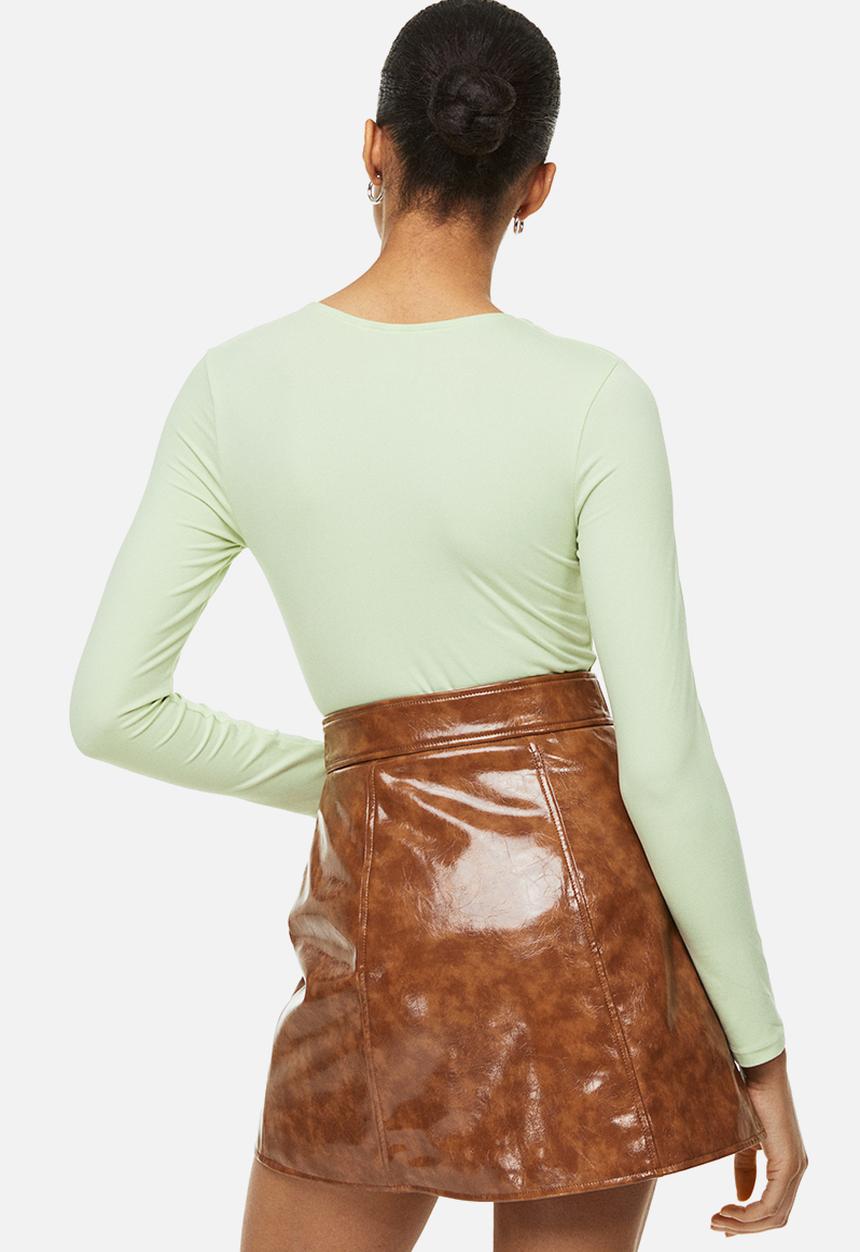 H&M - Long-sleeved jersey top - light green