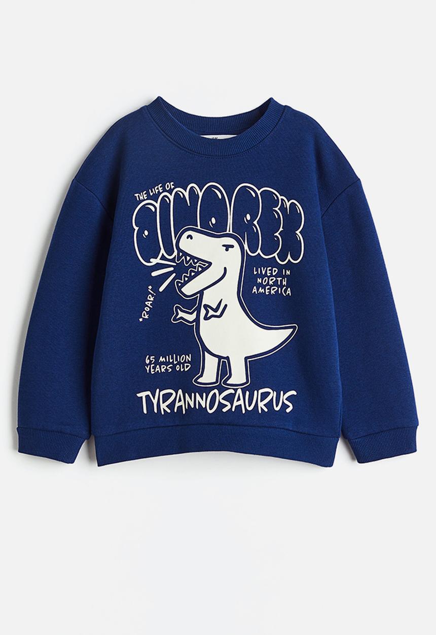 H&M - Sweatshirt - dark blue/dinosaur