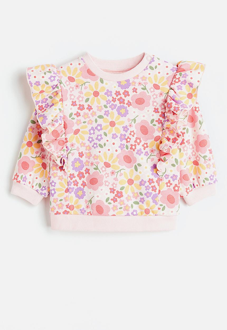 H&M - Cotton sweatshirt - pink/floral