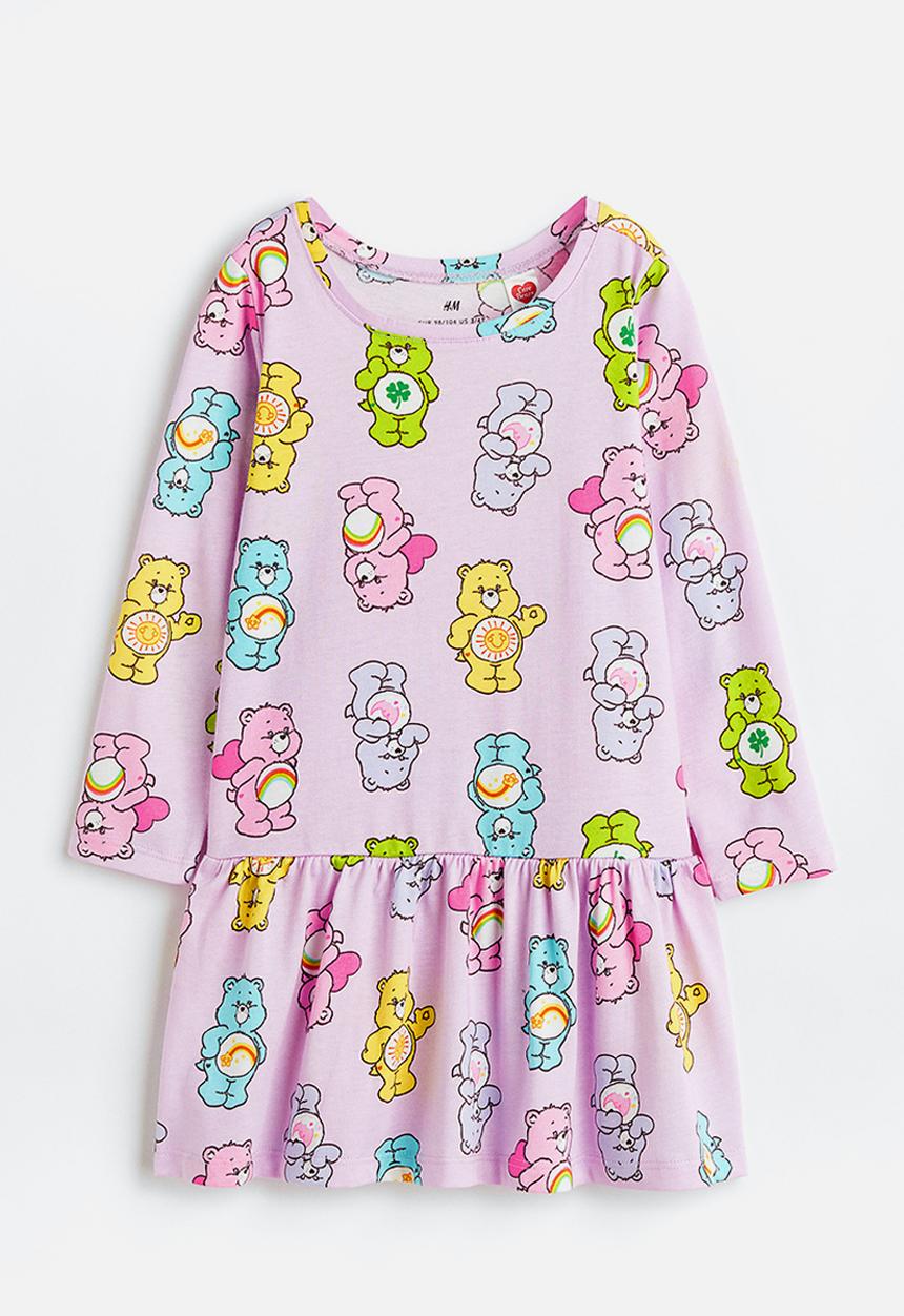 H&M - Patterned cotton dress - light purple/care bears