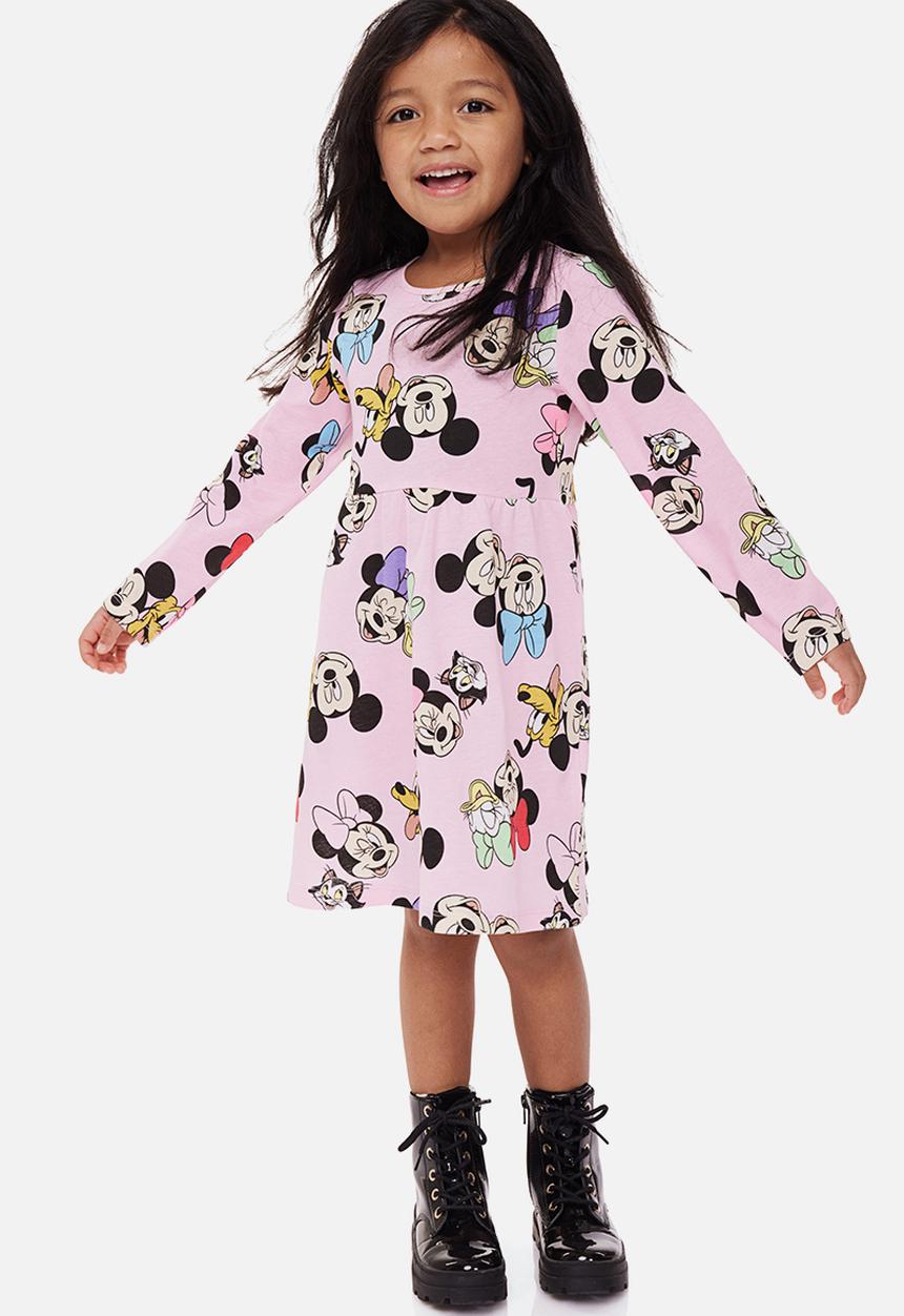 H&M - Patterned cotton dress - light pink/disney
