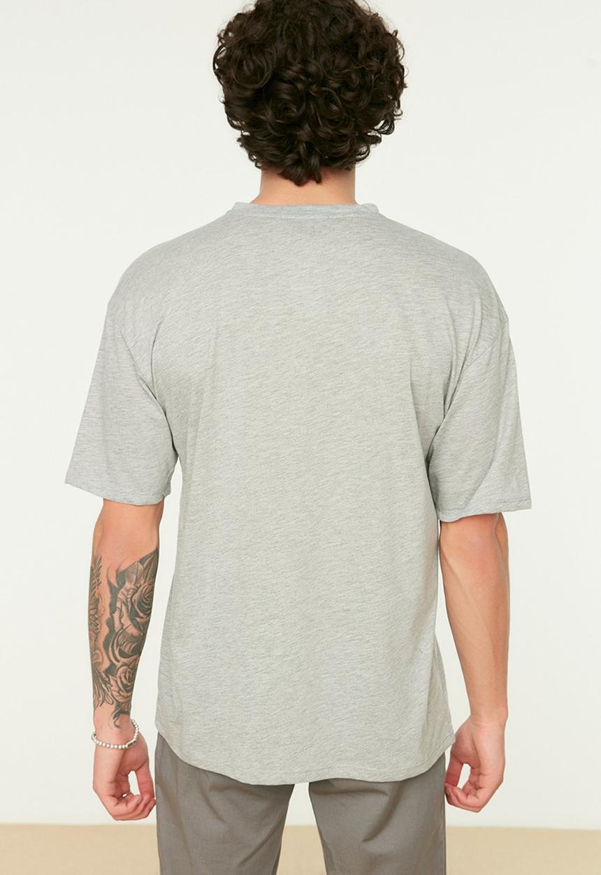 Trendyol - Relaxed crew T-shirt - grey