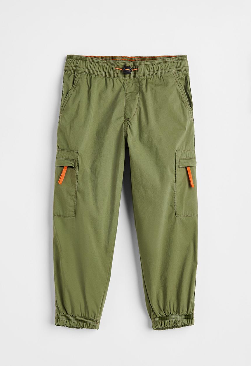 H&M - Lined cargo trousers - green