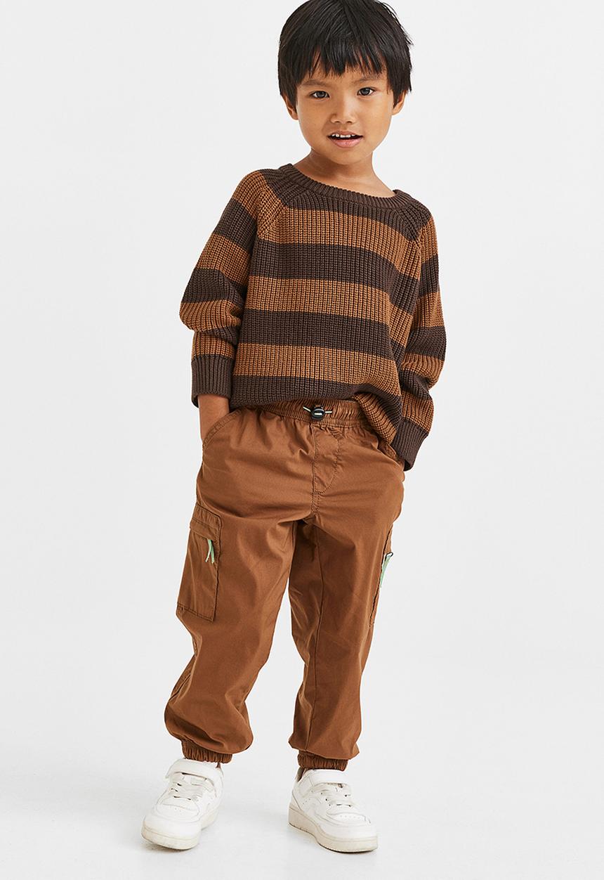 H&M - Lined cargo trousers - brown
