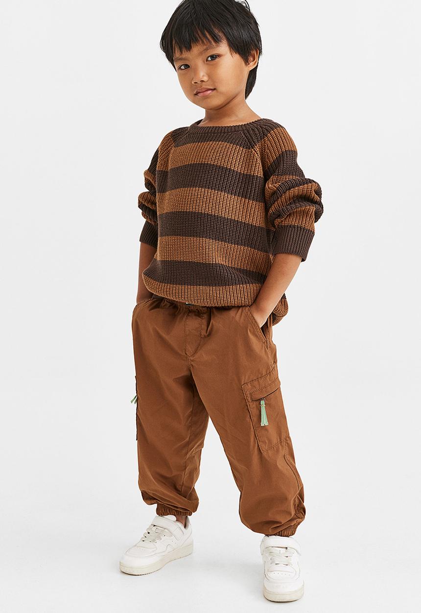 H&M - Lined cargo trousers - brown