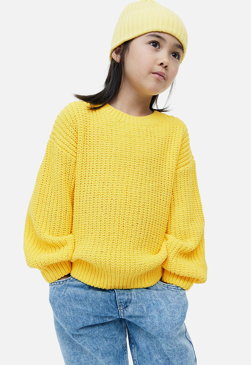 H&M - Knitted chenille jumper - yellow