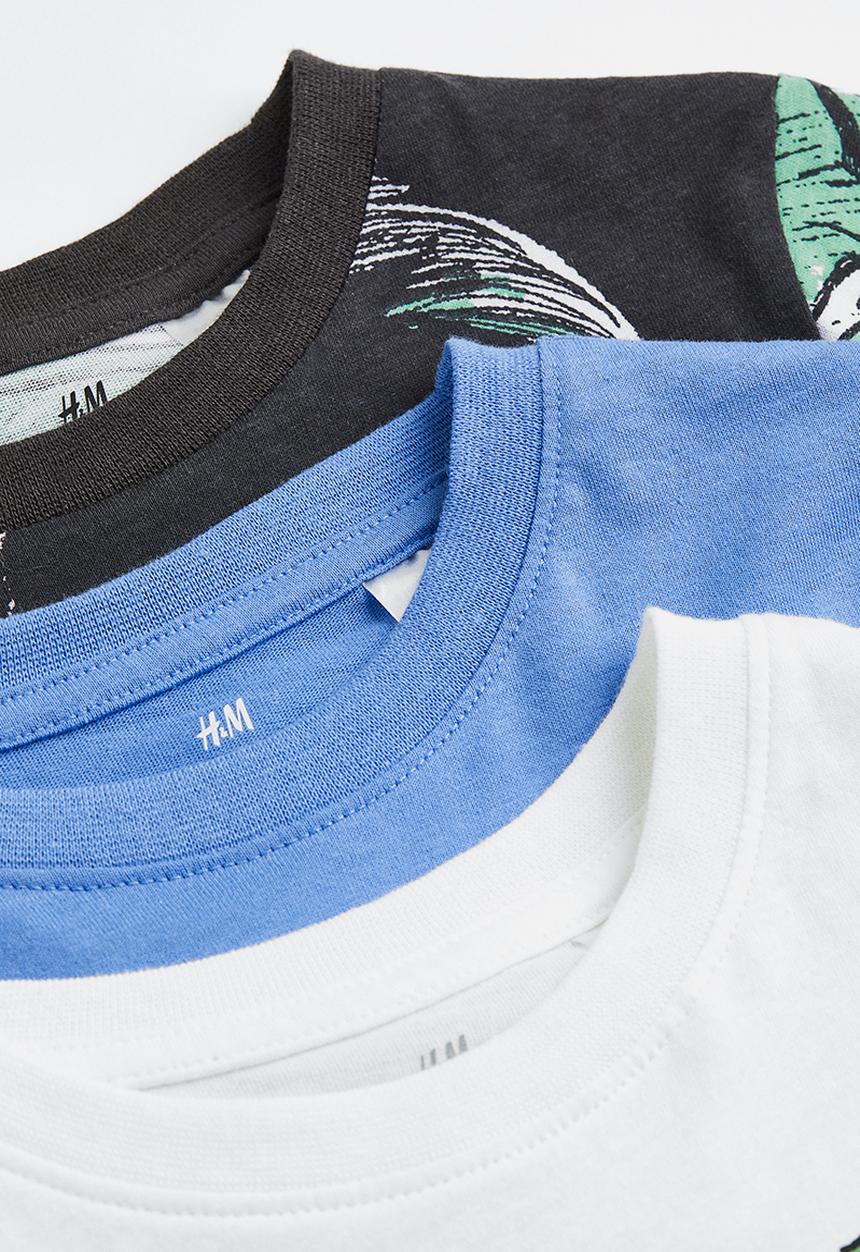 H&M - 3-pack printed T-shirts - multi 