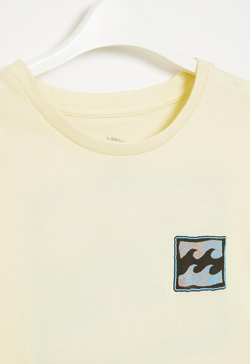 Billabong  - Crayon wave short sleeve - mellow yellow