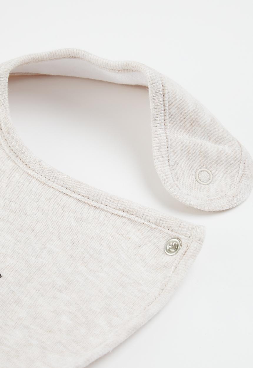 Pop Candy - Baby 2 pack bib - grey