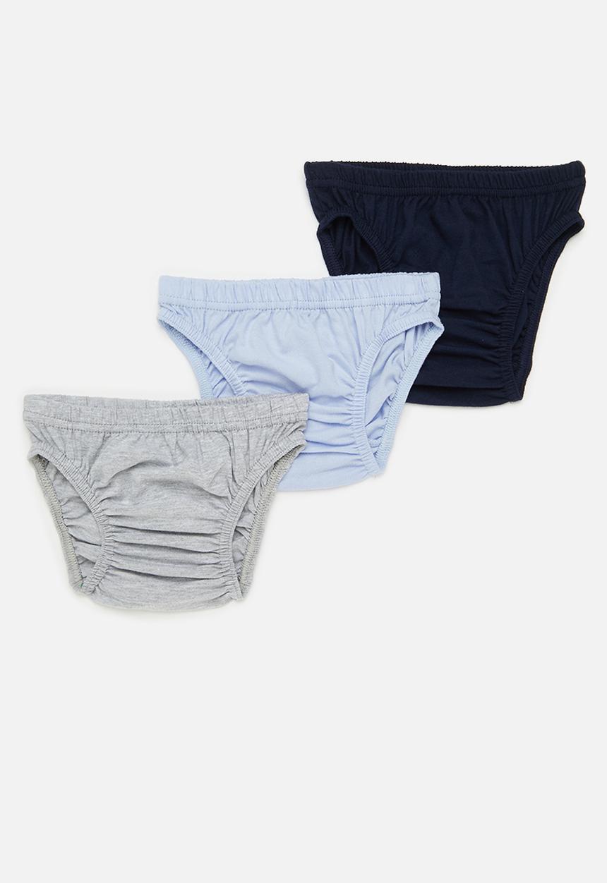 Superbalist Kids - 3 pack trunks - black/grey/blue