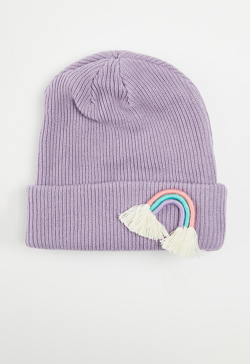 Pop Candy - Rainbow beanie - purple