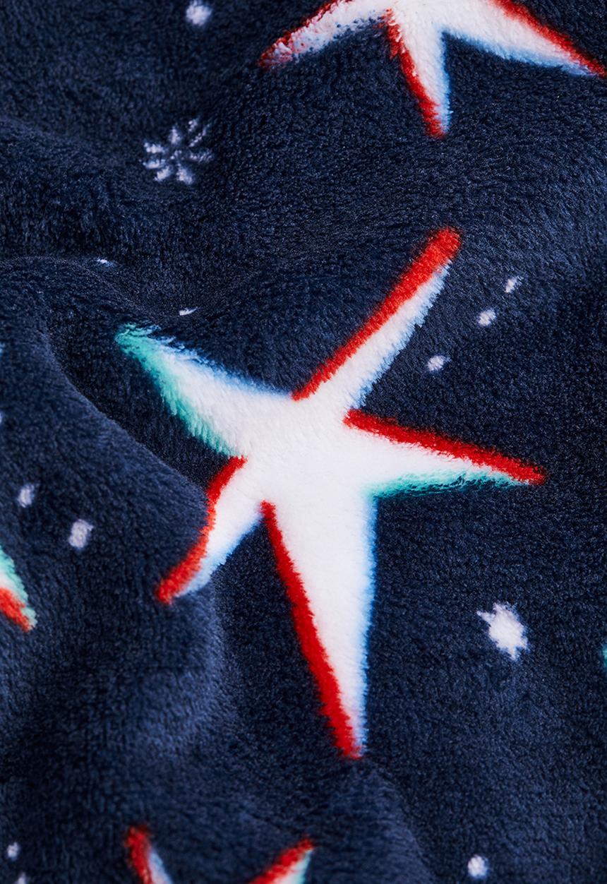 H&M - Fleece dressing gown - blue,multi