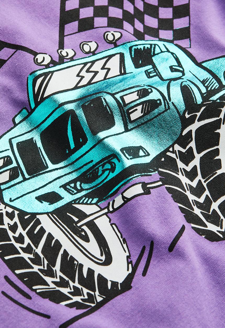 H&M - Printed t-shirt - purple monster truck