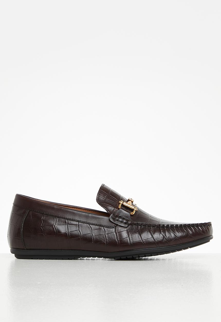 Steve Madden - Derik croco leather - brown croco