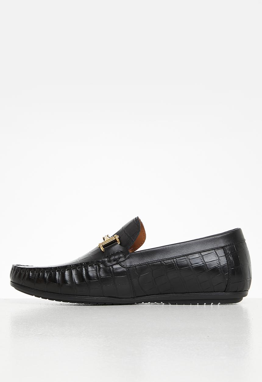 Steve Madden - Derik croco leather - black croco