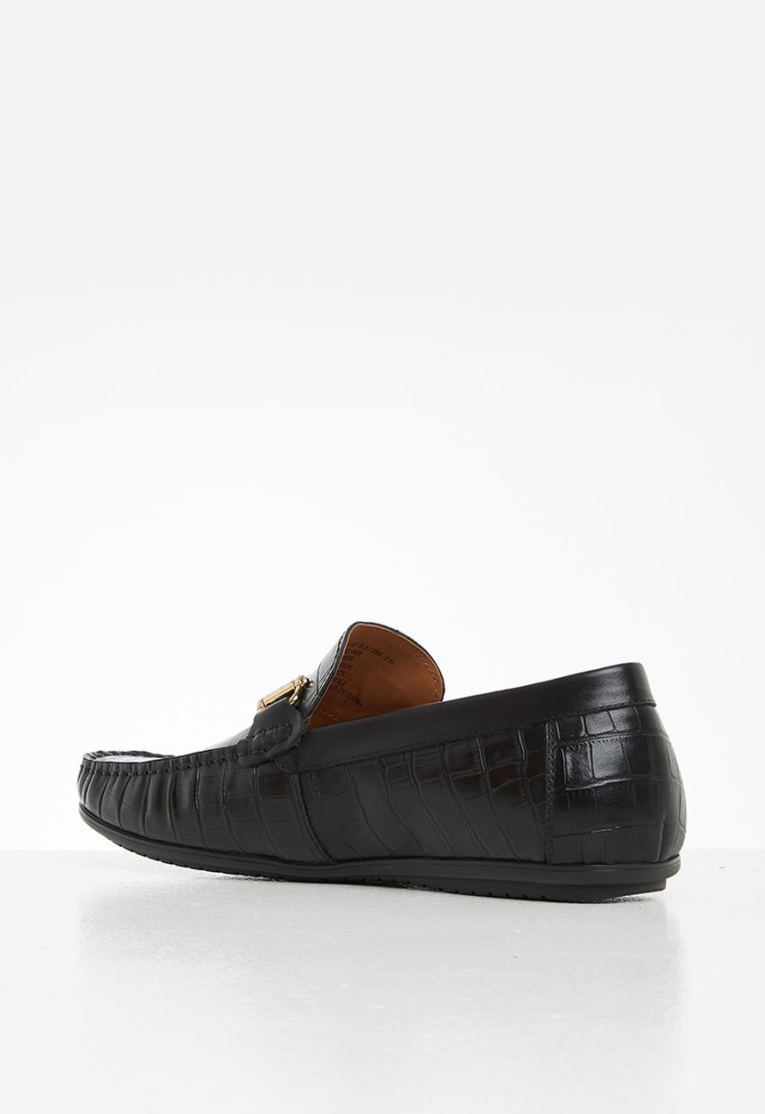 Steve Madden - Derik croco leather - black croco